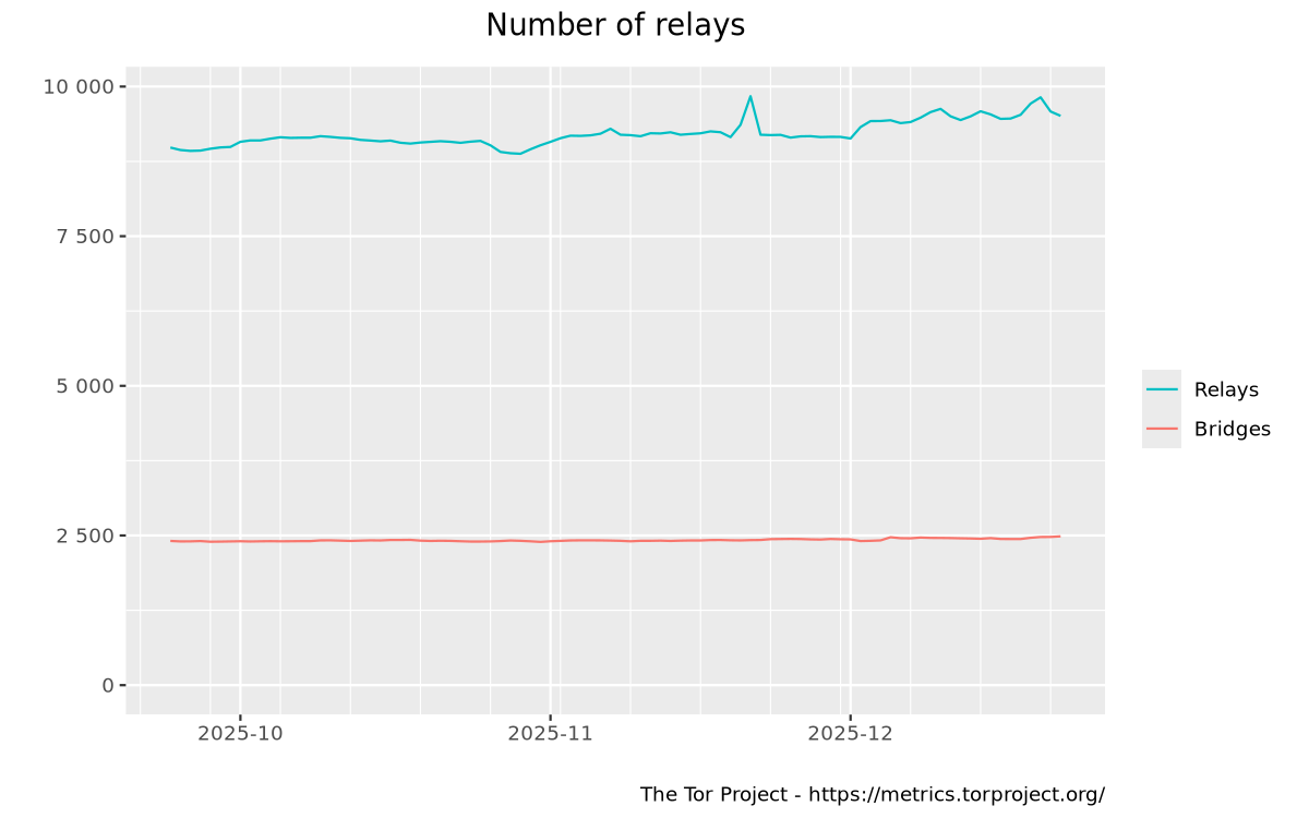 Relays and bridges graph